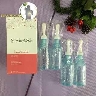 [ Ảnh Thật ] Bộ 4 Ống Vệ Sinh Phụ Nữ Summer's Eve Douche Sweet Romance