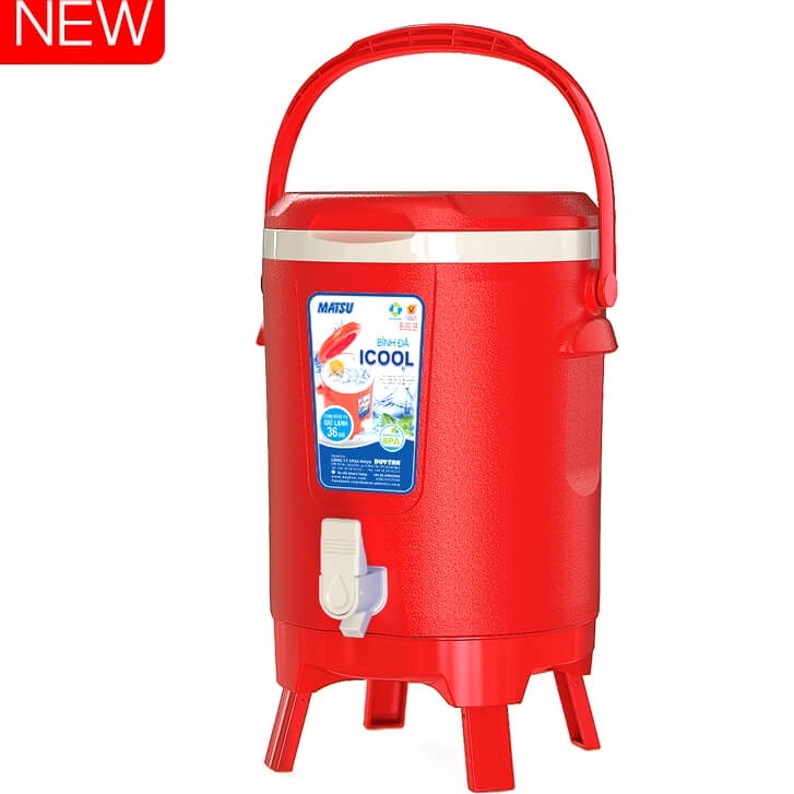Binh đá giữ nhiệt icool 14L / 20L Nhựa duy tân