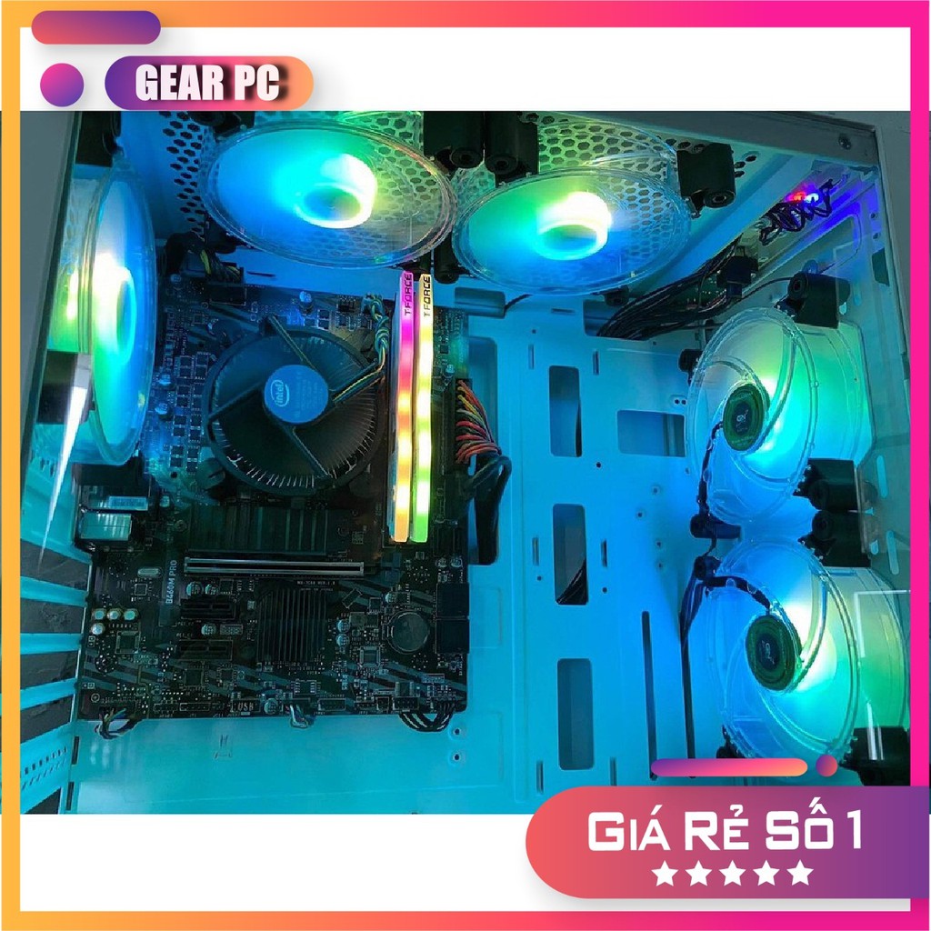 Bộ5 fan led RGB GnetF100 hỗ trợ đồng bộ hub - Hàng chính hãng bảo hành 6 tháng - Shop báo hồng