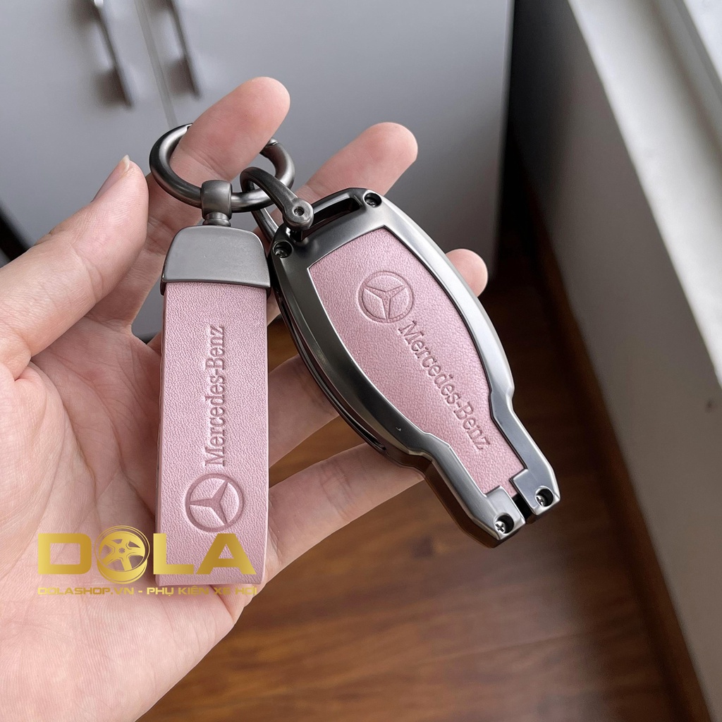 Vỏ ốp khoá xe hơi - Bọc chìa remote ô tô Mercedes-Benz, Mẹc C,E,S,GLC,GLK M01-B8 dolashop
