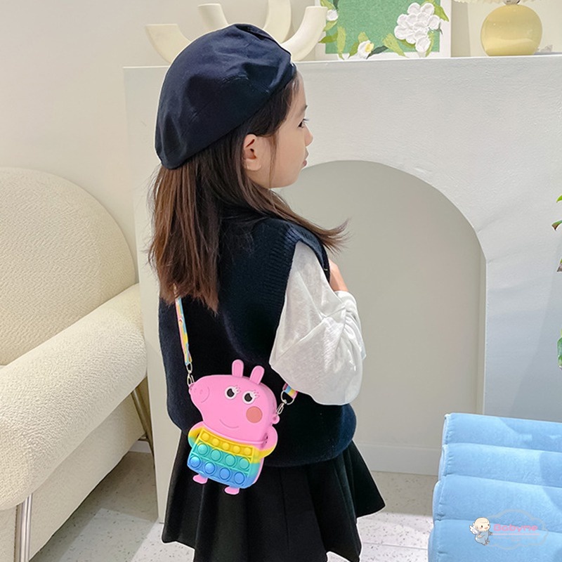 Túi Đeo Vai Đựng Son Môi / Tiền Xu Nhiều Màu Sắc Dễ Thương Cho Bé Gái