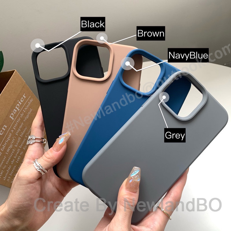 Ốp Điện Thoại Silicon Cao Su Màu Hồng / Tím Cho iPhone13 14 Pro max 12Pro 13Pro 12Promax 13Mini 12mini i11 XR Xsmax 7Plus 11Promax