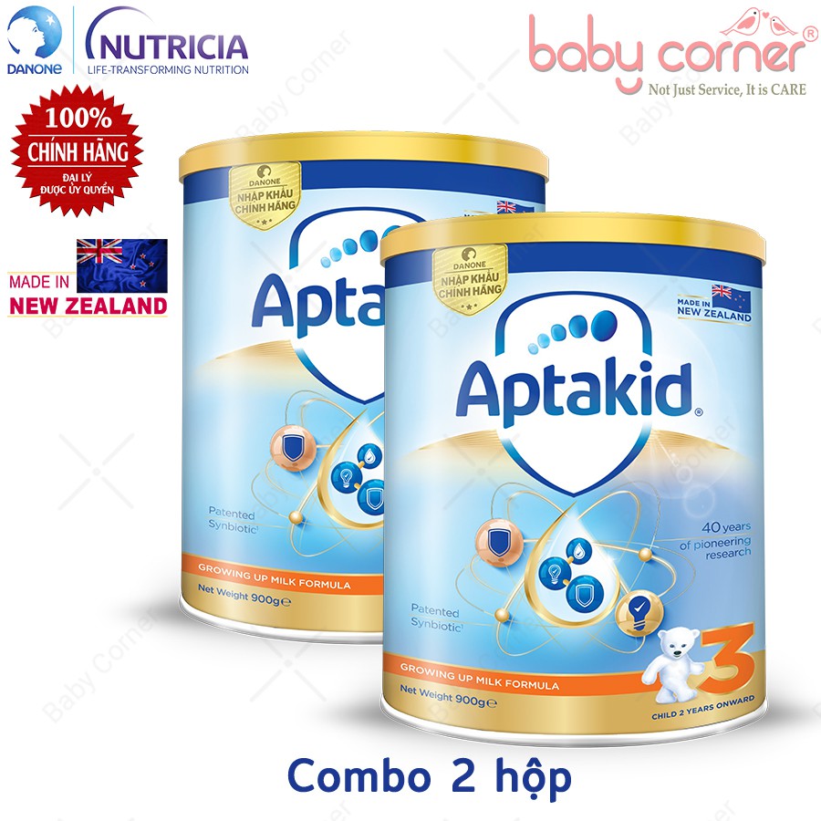 [HSD 27/11/2022] Combo 2 Hộp Sữa Bột Aptakid New Zealand Số 3 900 Cho Bé