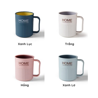 Cốc đánh răng có quai chữ home