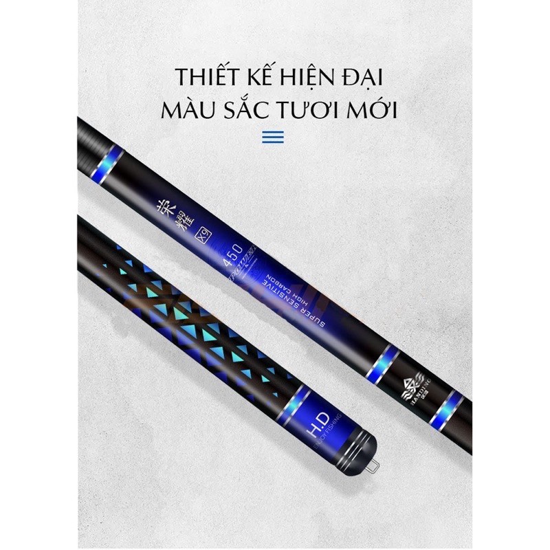 CẦN CÂU TAY CẦN HANDING X9 SIÊU NHẸ CHÍNH HÃNG CAO CẤP TẢI CÁ 10KG docau