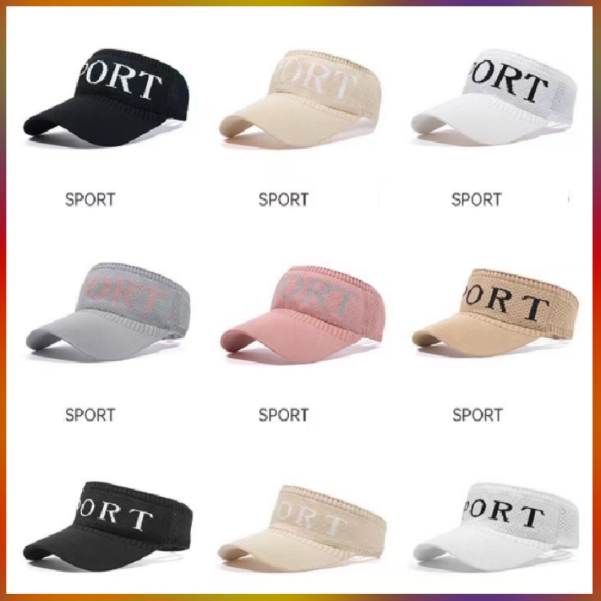 Mũ lưỡi trai ❤️ Đội nửa đầu thêu chữ Sport phong cách trẻ trung năng động unisex nam nữ