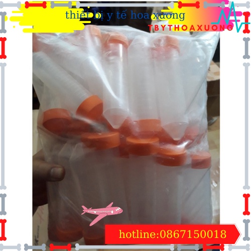 COM BO 10 ỐNG FALCON 50ML-ỐNG MÁY LY TÂM 50 ML NẮP CAM