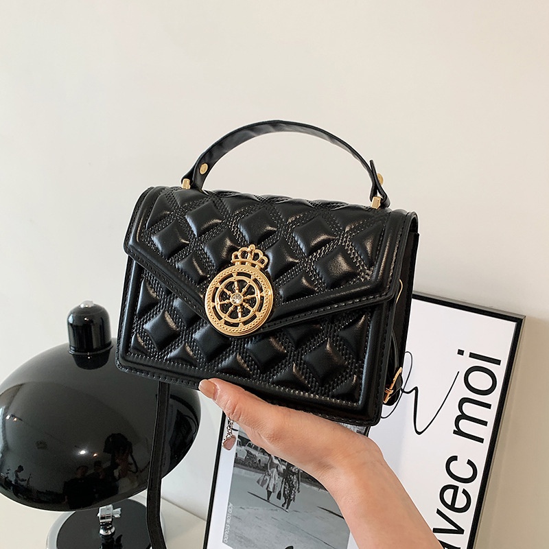 Túi Xách Dáng Vuông Màu Trơn Thiết Kế Đơn Giản Thời Trang Mùa Xuân 2022 Cho Nữ