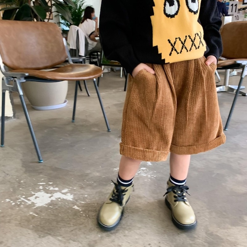Quần Short Nhung Thiết Kế Mới Thời Trang Mùa Thu Theo Phong Cách Hàn Quốc Dành Cho Bé Gái