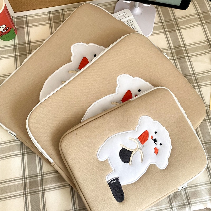 Túi Xách Tay Đựng Son Môi Vân Lông Cừu Kiểu Hàn Quốc Dễ Thương Cho Nữ