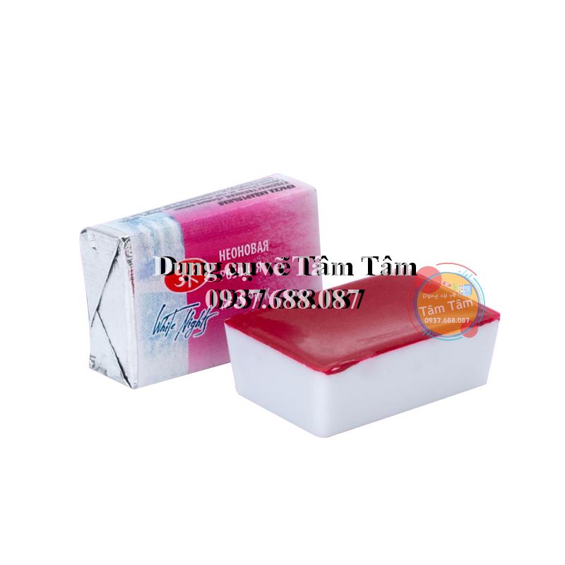 [ TÂM TÂM ]-Màu nước White Nights, Watercolor WhiteNights hộp 24 màu dạng pan- [Shop tặng cọ]