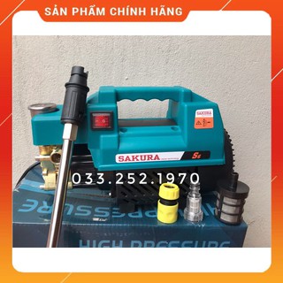 Máy rửa xe sakura nhật bản-2500w-bh 12thang-tặng phụ kiện