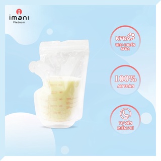 Túi trữ sữa 230ml IMANI túi zip trữ sữa an toàn tuyệt đối cho bé