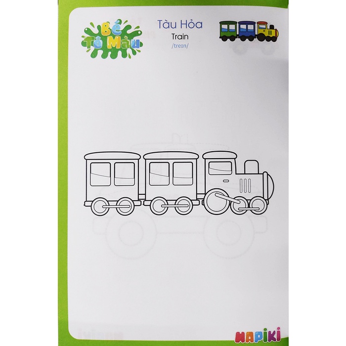 Sách thiếu nhi - Bé tô màu theo chủ đề - Combo 10 cuốn Hapiki