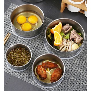 [SALE KỊCH SÀN] Bộ 5 hộp đựng inox