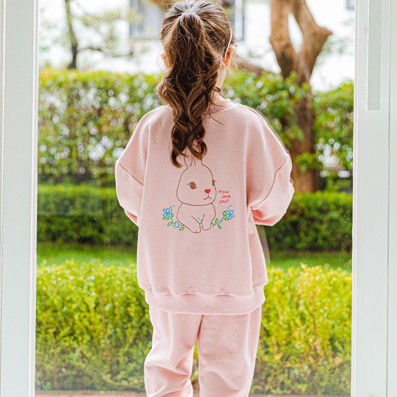 Bộ nỉ da cá Bebezoo cho bé in hình lưng BEB3SE201