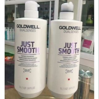Gội xã tóc duỗi thẳng just smoothing goldwell 1000ml