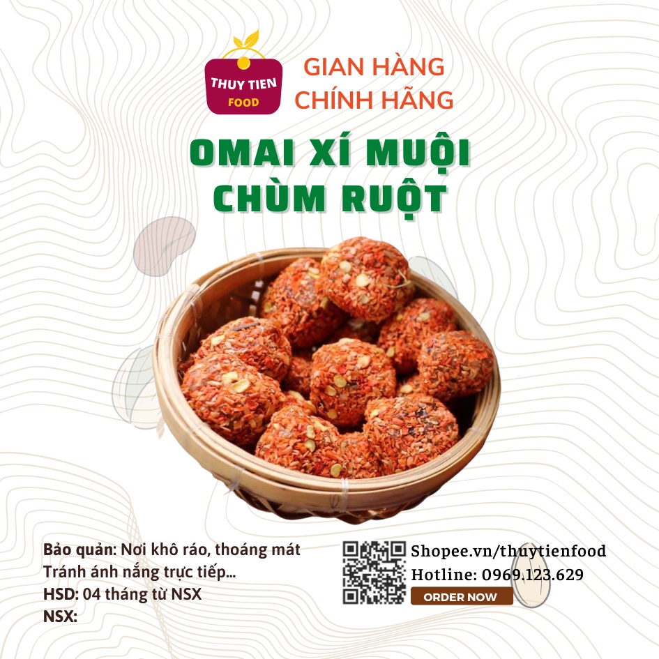 Ô mai xí muội chùm ruột THUY TIEN FOOD, Hũ 450g cao cấp