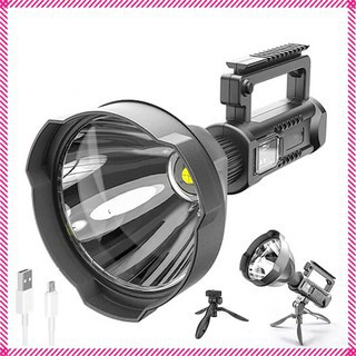 MVP0640 Đèn pin cầm tay siêu sáng chiếu xa 1000m chống thấm nước có chân đế kiêm sạc dự phòng dung lượng 8000mAh