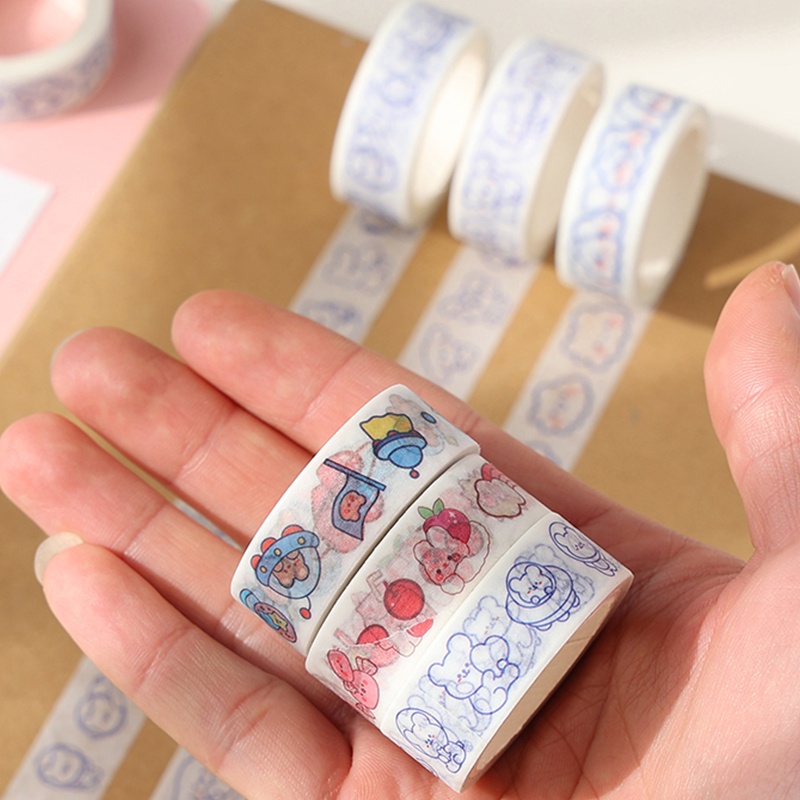 Băng dính washi họa tiết hoạt hình dễ thương