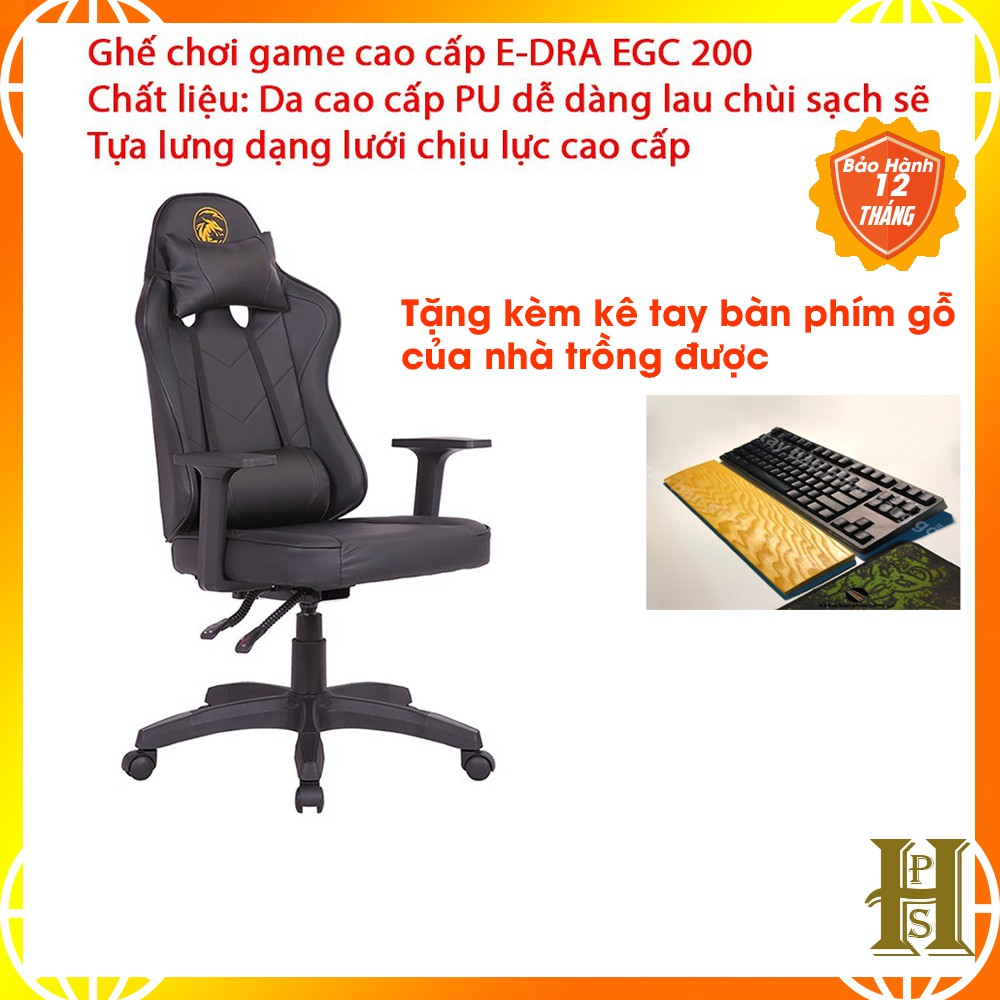 Ghế Gaming E-Dra Citizen EGC200 - Ghế chơi game cao cấp - Đỏ, Đen, Trắng và Xanh Green - Bảo hành 12 tháng