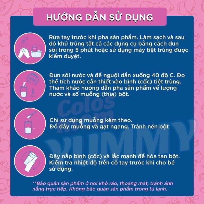 Sữa non colosmum yummy số 2 400g/900g