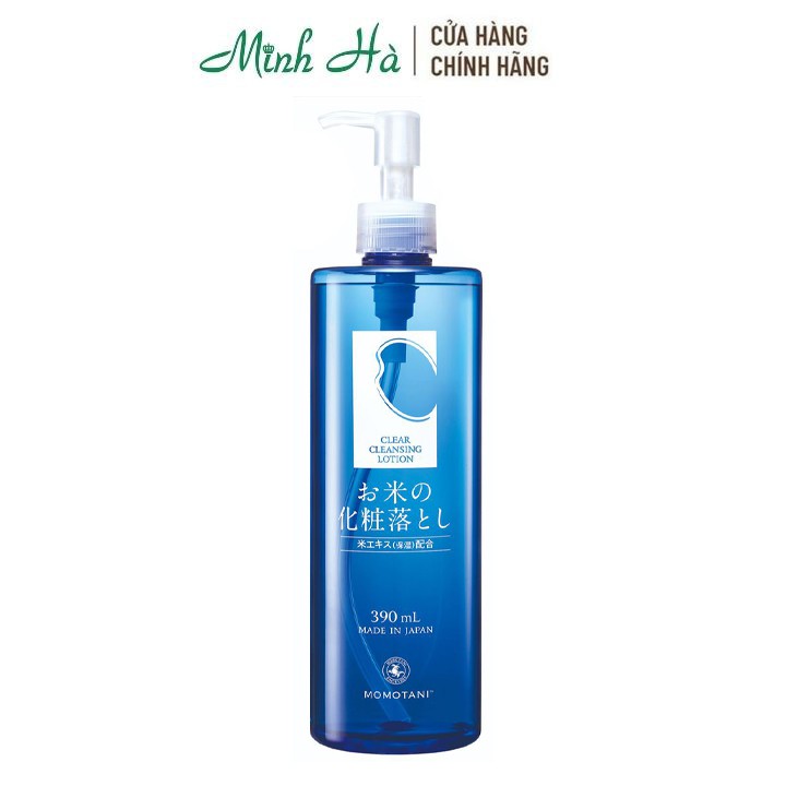 Nước tẩy trang dưỡng trắng MOMOTANI White Moisture Clear Cleasing Lotion 390ml