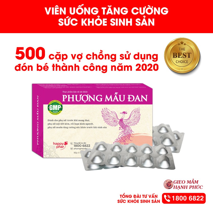 Phượng Mẫu Đan - Bổ trứng, dày niêm mạc, điều hòa kinh nguyệt, tăng khả năng thụ thai