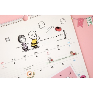 Lịch treo tường 2022 Snoopy_peanuts
