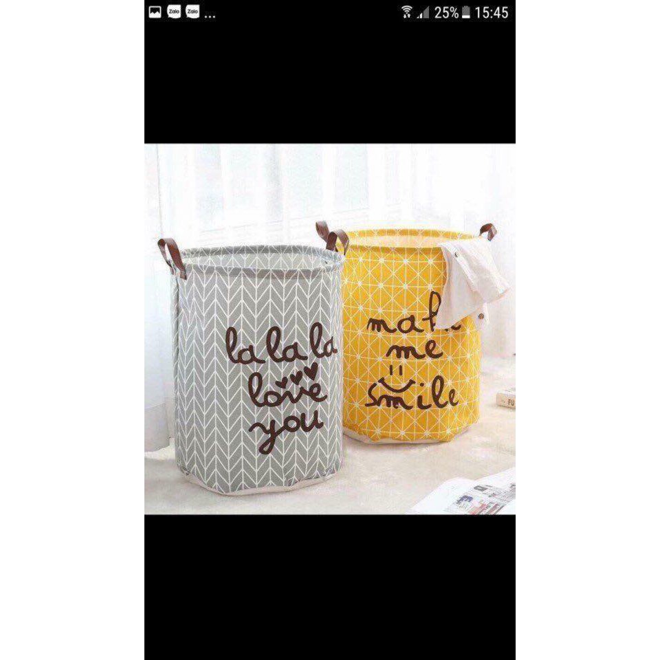 Thùng đựng rác vải dù