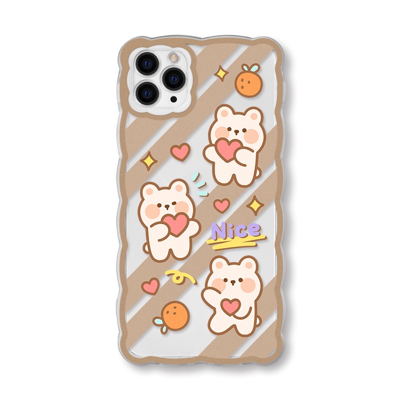 Ốp Điện Thoại Họa Tiết Hoạt Hình Dễ Thương Cho iPhone 13Pro 11 12pro 6 7 8 plus XS-14