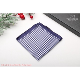 Khăn Cài Túi Áo Vest - Pocket Square - Phụ Kiện Cài Áo lụa chấm bi