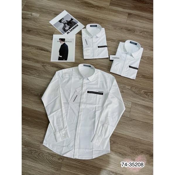 Áo Sơ Mi Trắng Túi Thêu DSQ Siêu Đẹp - Áo Sơ Mi Dài Tay Dsq Spf