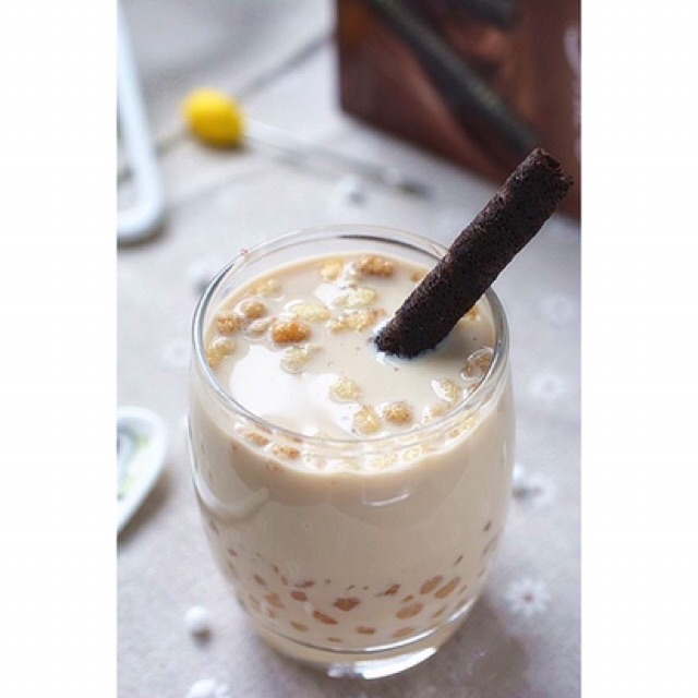 01 Gói trà xanh Thái Lan 200g + 01 Gói trân châu đen Trường Lạc 1Kg