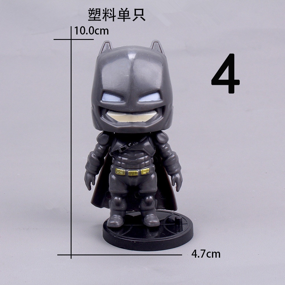 Set 6 Mô Hình chibi Nhân Vật Avenger , DC Siêu Anh Hùng Chibi