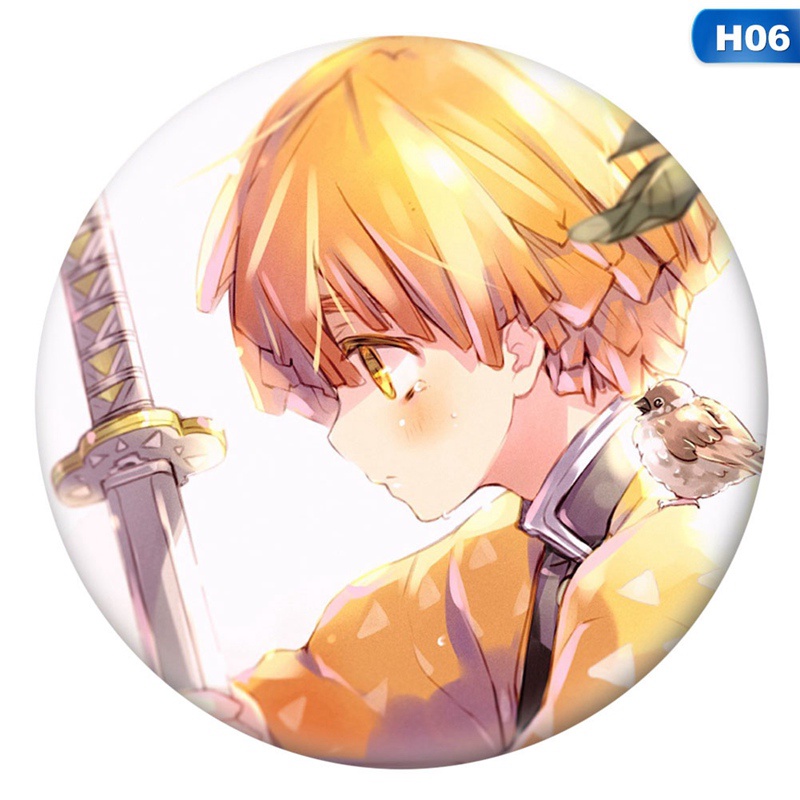 Ygt Ghim Cài Túi Xách Hình Cầu Thủ Agatsuma Zenitsu Trong Demon Slayer
