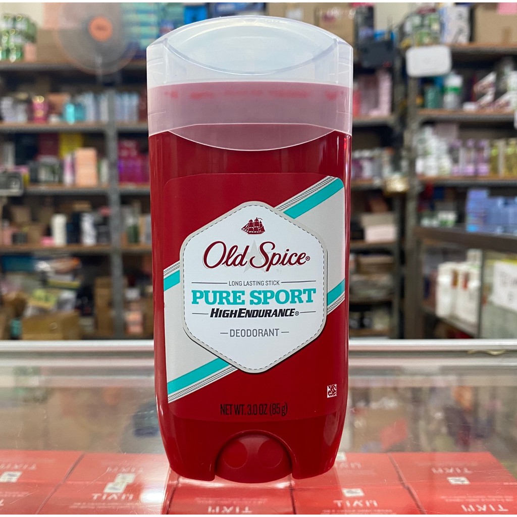 Lăn khử mùi nam Old Spice Pure Sport High Endurance 85g - 63g Hộp đỏ