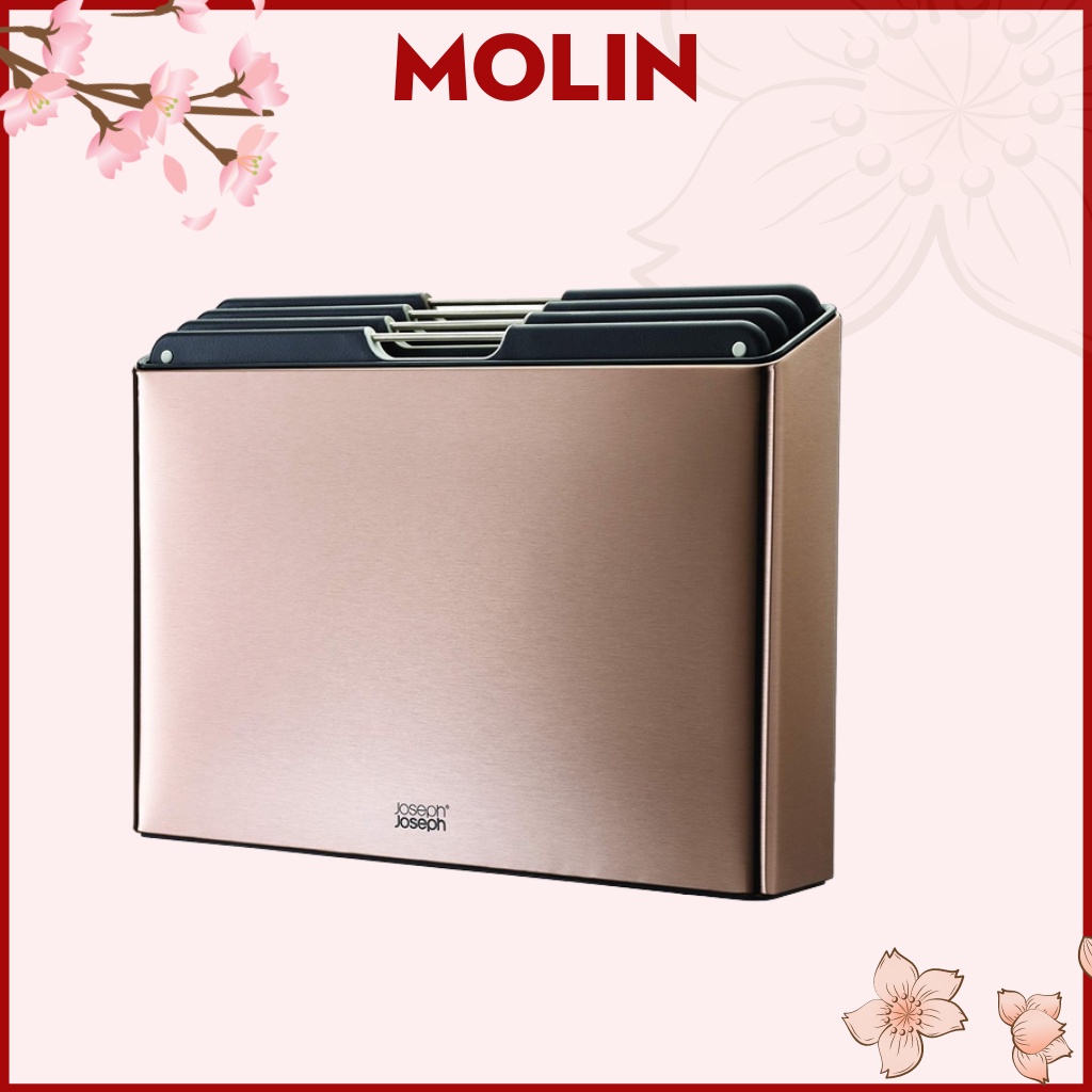 Bộ thớt Joseph Joseph 60172 Folio rose màu hồng rose gold