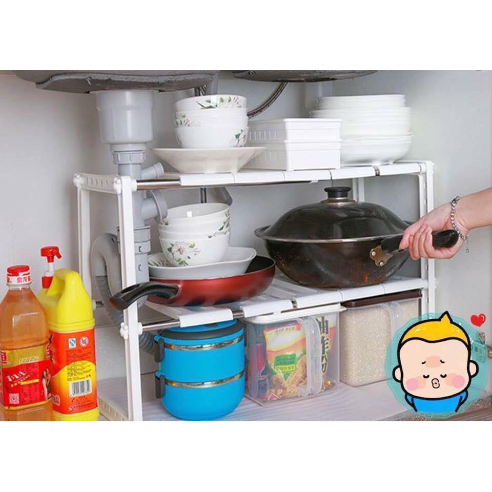 Kệ gầm 2 tầng nhà bếp úp bátxoong nồi...đa năng tiện dụng tiện dụng
