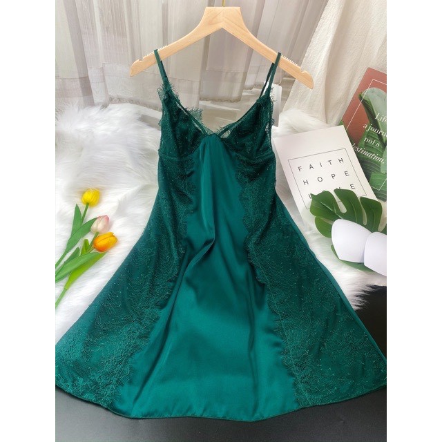 ♥️[Q11.HCM]♥️[LL618]  Váy ngủ sexy lụa  - Đầm ngủ hai dây quyến rũ -   Cô chủ nhỏ chuyên sỉ