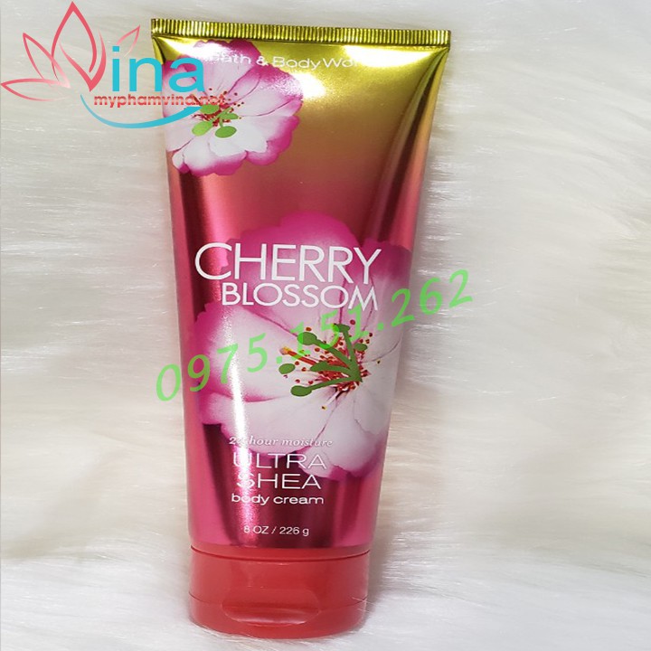 Kem dưỡng thể Bath Body Works Cherry Blossom Body Cream 226gr (tuýp)