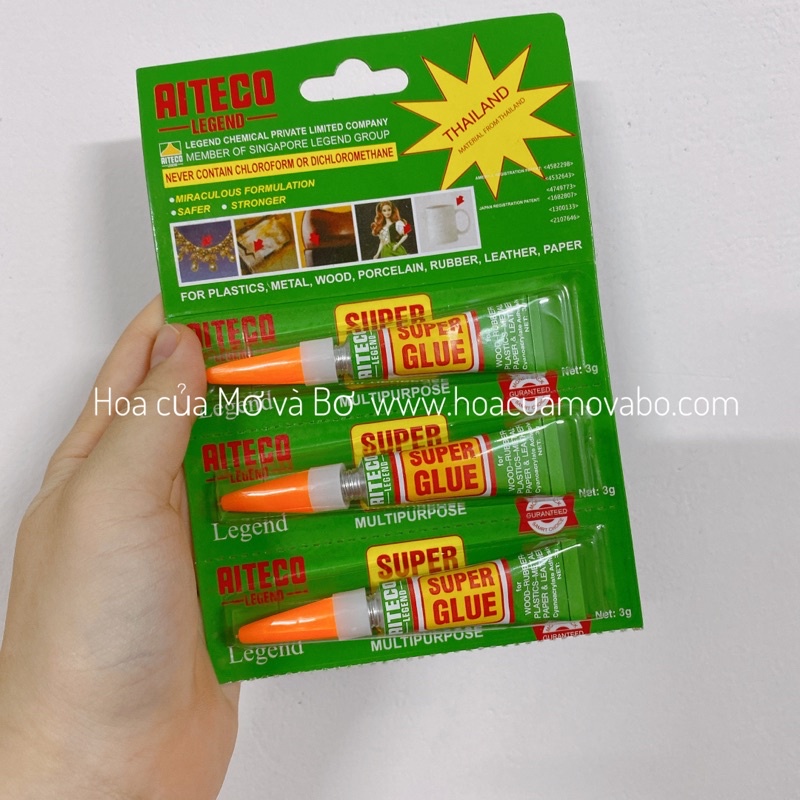 Keo Dán Đa Năng Super Glue Aiteco Thích Hợp Dán Giày Dép, Gỗ, Đồ Gia Dụng, Dụng Cụ Gia Đình