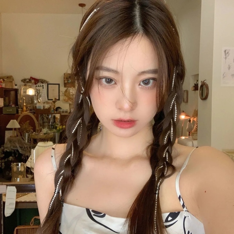 Kẹp tóc nữ đính kim cương giả thời trang Hàn Quốc