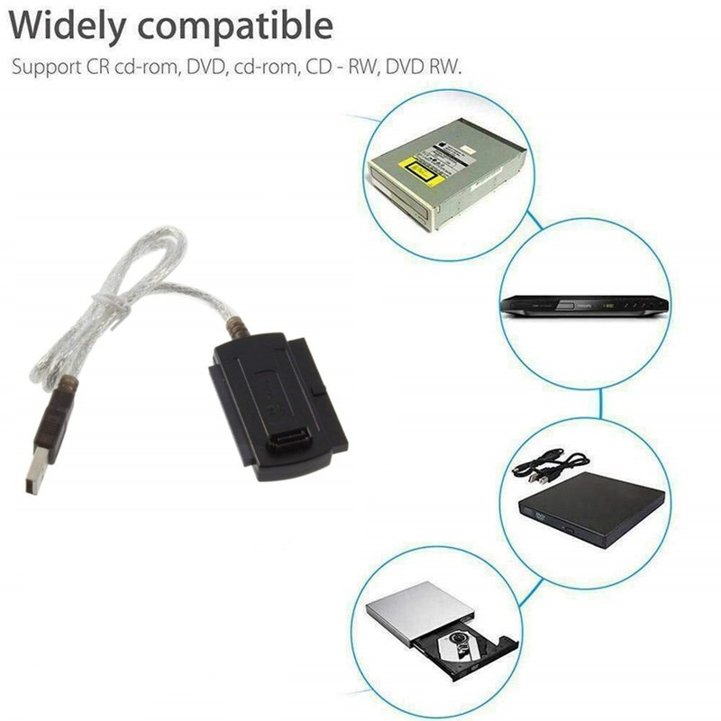 Dây Cáp Chuyển Đổi 3 Trong 1 Usb 2.0 Sang Ide Sata 2.5 3.5 Tiện Dụng