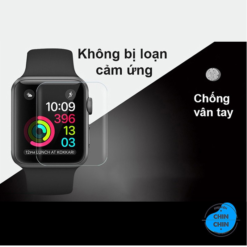 Miếng Dán Skin PPF Màn Hình Cho Apple Watch Chống Xước Màn Hình Tự Phục Hồi Vết Xước Đủ Size 38mm 40mm 42mm 44mm