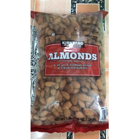 Hạt hạnh nhân sấy khô Kirkland Almonds 1.36kg