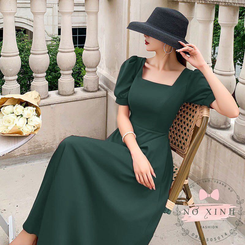 Đầm Maxi Tay Phồng Cao Cấp Loại 1 Đủ Size M-L-XL-XXL 🌿 (kèm ảnh + clip thật) | BigBuy360 - bigbuy360.vn