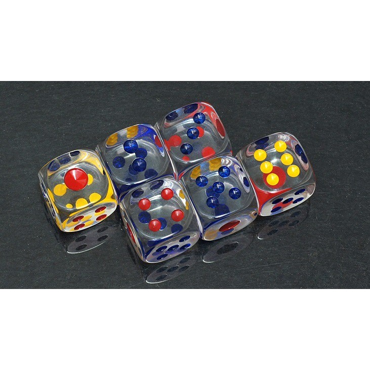 Set 05 viên 1,4cm xí ngầu trong suốt đồ chơi xả stress vui nhộn