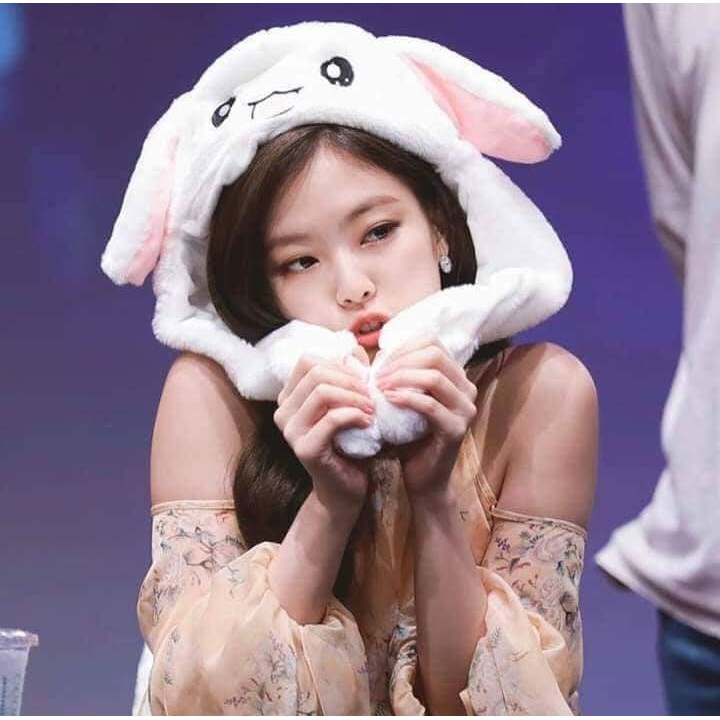 MŨ TAI THỎ GIẬT GIẬT THEO NHẠC HOTTREND IDOL KPOP SIÊU MỀM MỊN - MŨ TAI THỎ GIẬT SIÊU KUTE