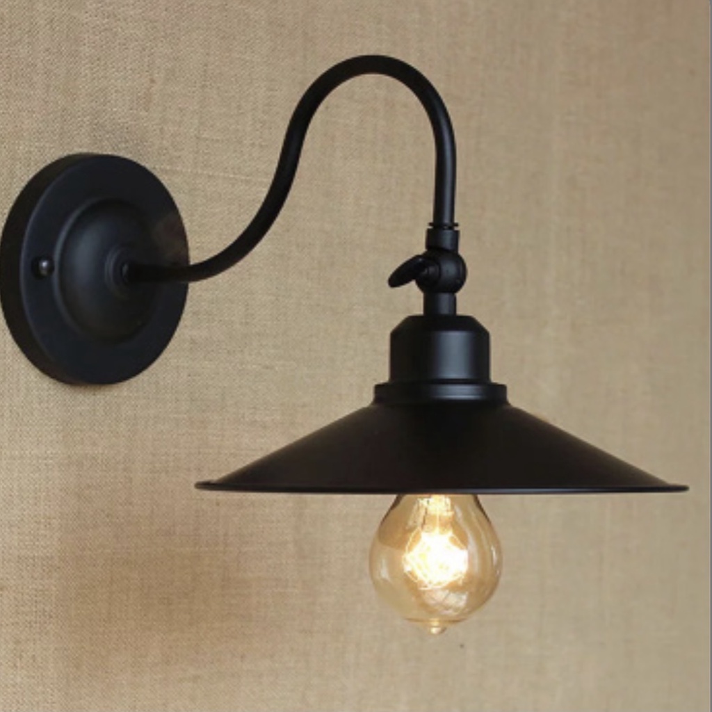 Đèn gắn tường hiện đại hợp kim sơn tĩnh điện đen D220 chưa bao gồm bóng đèn VB-LD8198/1